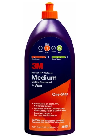 3M Medium Cutting Compound and Wax - Click Image to Close